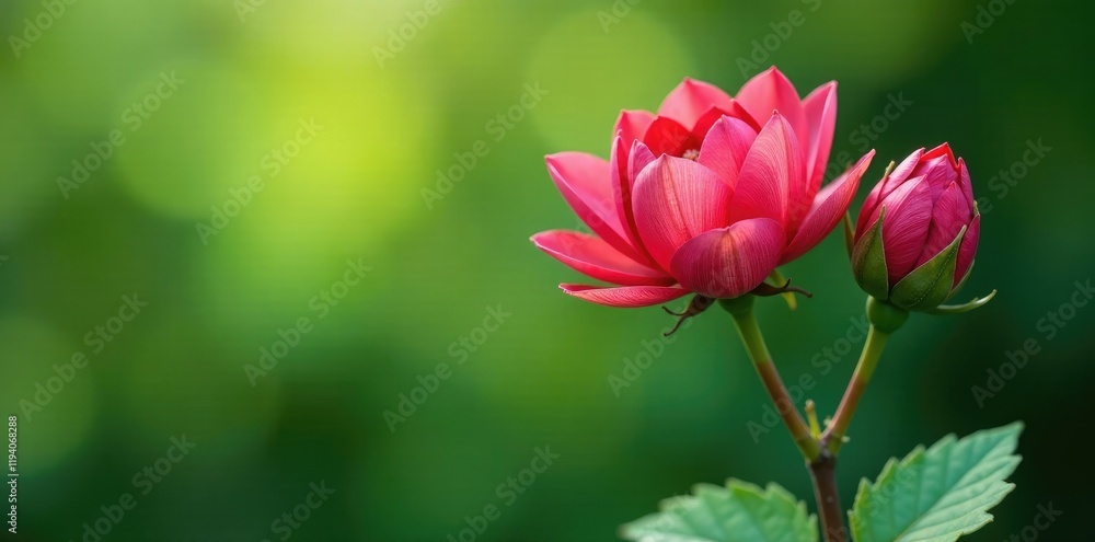 Petals unfolding from tightly coiled branches, tree, growth Petals unfolding from tightly coiled branches, tree, growth