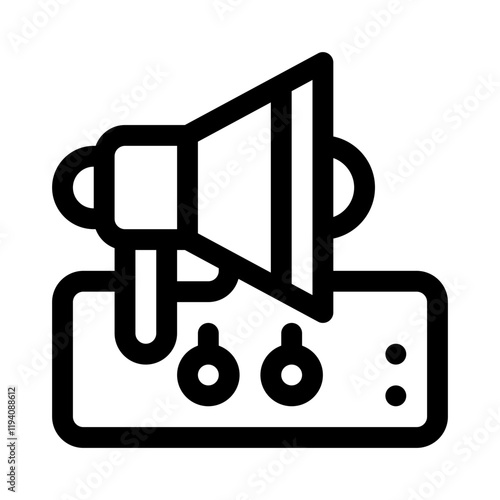 amplifier line icon