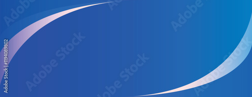 Abstract blue background with smooth curves. The background features a gradient from dark blue to light blue, creating a sleek, modern look. Minimal abstract wavy gradient vector background