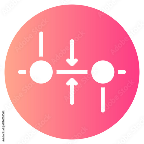 quantum computing gradient icon