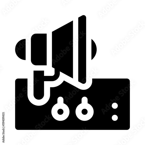 amplifier glyph icon