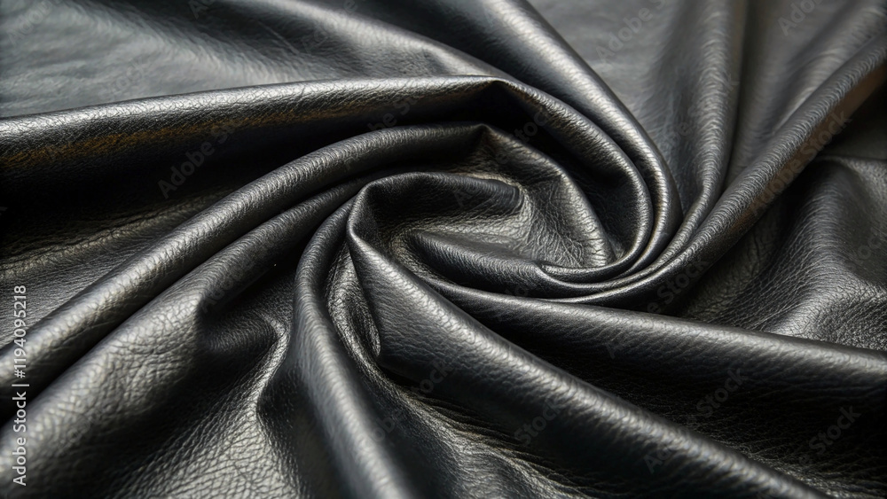 Obraz premium Black leather texture can be use as background.leather, black, pattern