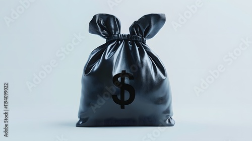 The money bag isolated on white
