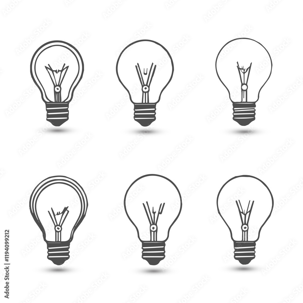 Design bulb Lightning icon on white background. Electric signs. Lightning symbol. Electricity concept stock vector illustration Design bulb Lightning icon on white background. Electric signs. Lightning symbol. Electricity concept stock vector illustration
