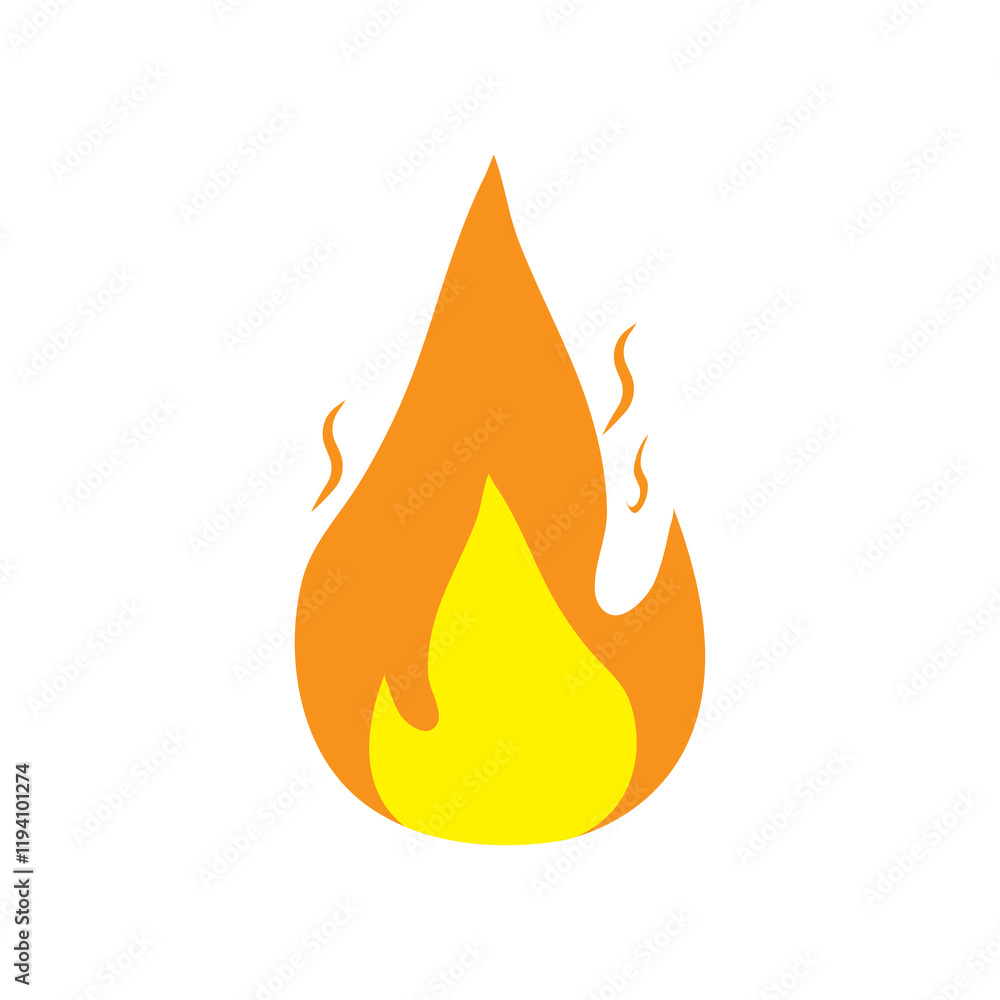 fire icon illustration flat fire icon illustration flat