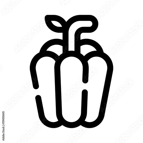 pepper line icon