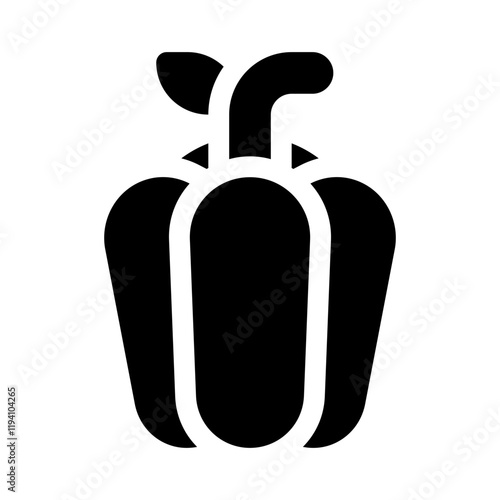 pepper glyph icon