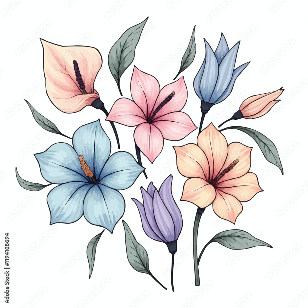 Fototapeta premium abstract floral background