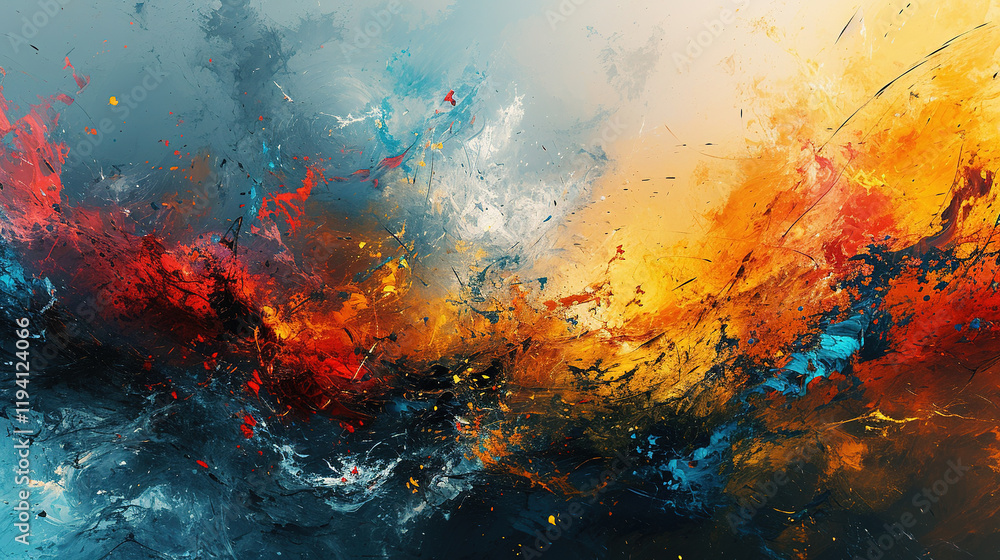 Abstract Art Of Wavy Golden And Blue Liquid Art Background Abstract Art Of Wavy Golden And Blue Liquid Art Background