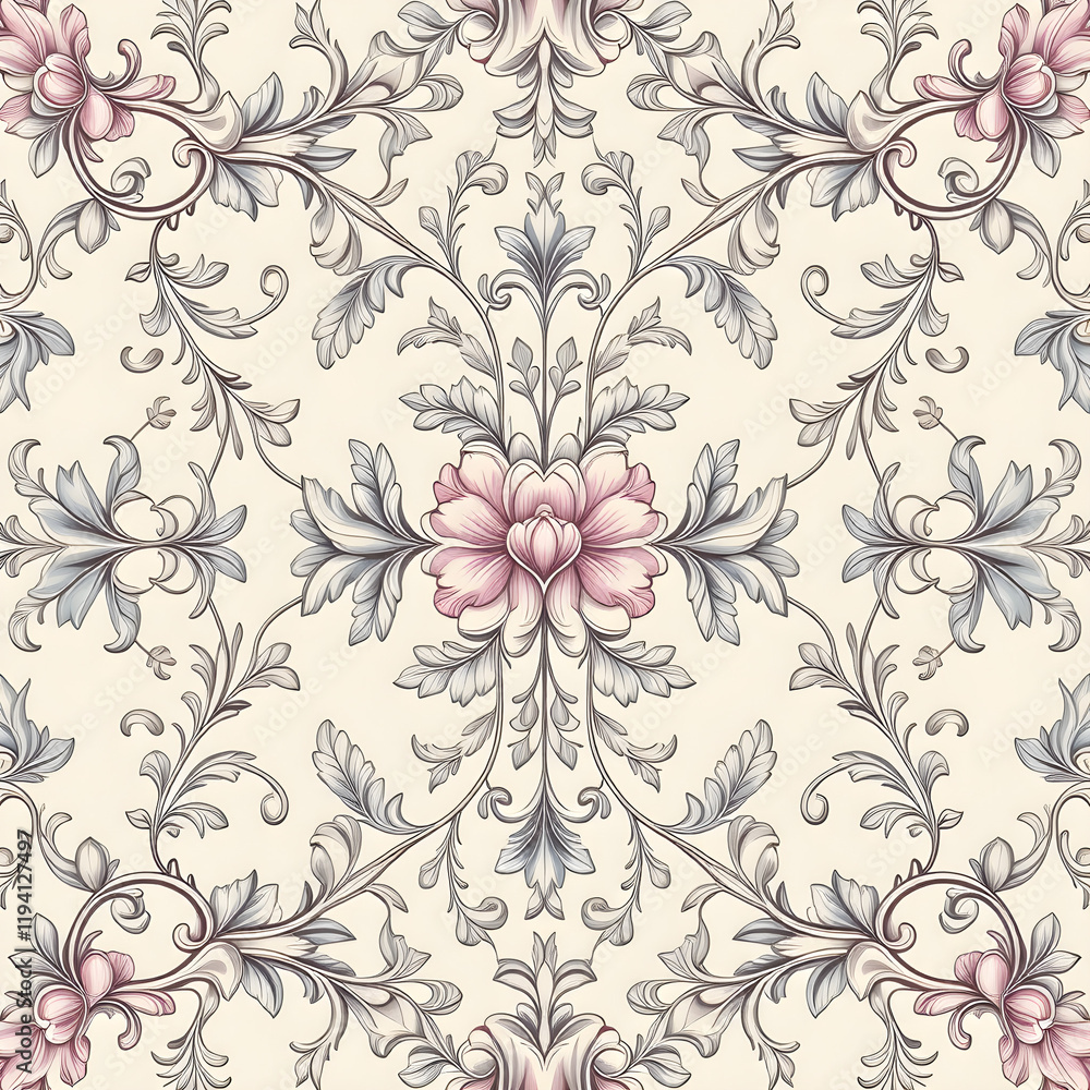 seamless pattern with flowers
