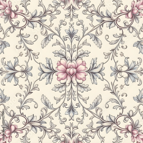 seamless pattern with flowers