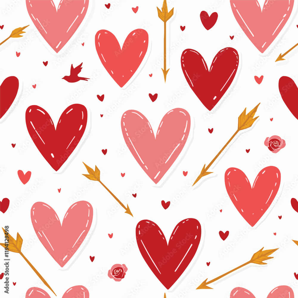 Heart Pattern Seamless Designs Heart Pattern Seamless Designs