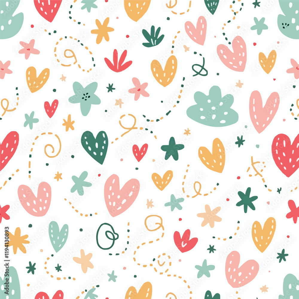 Cute Abstract Doodle Pattern Pack Cute Abstract Doodle Pattern Pack