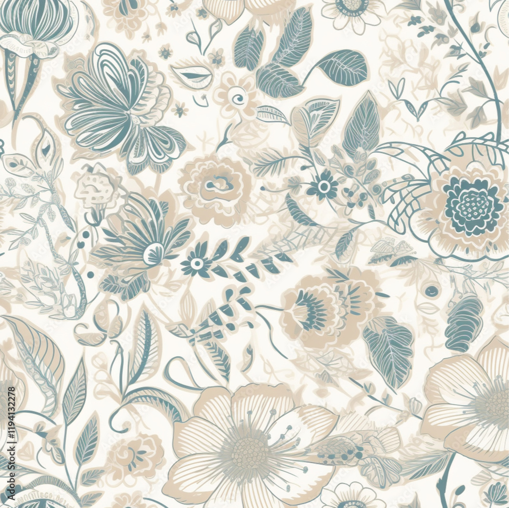 floral pattern design traditional inca and latin american motifs, stylized flowers, leaves, and vines in soft, the floral elements have ddelicate, organic flow floral pattern design traditional inca and latin american motifs, stylized flowers, leaves, and vines in soft, the floral elements have ddelicate, organic flow