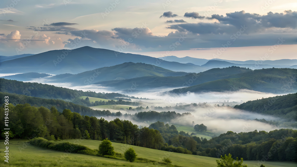 Fototapeta premium panorama of the mountains