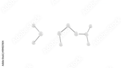 Sphingosine. Amino alcohol. Animated 3D model of a molecule. Molecular formula: C18H37NO2. Chemical model: Ball and stick. White background. 3D rendering. Seamless loop. photo