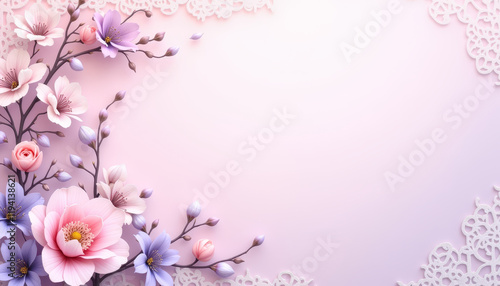 Cherry Blossom Spring Card Design