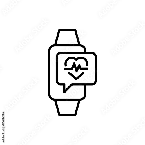 Runner app outline icons, minimalist vector illustration ,simple transparent graphic element .Isolated on white background