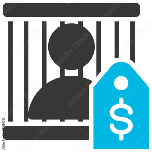 human trafficking icon