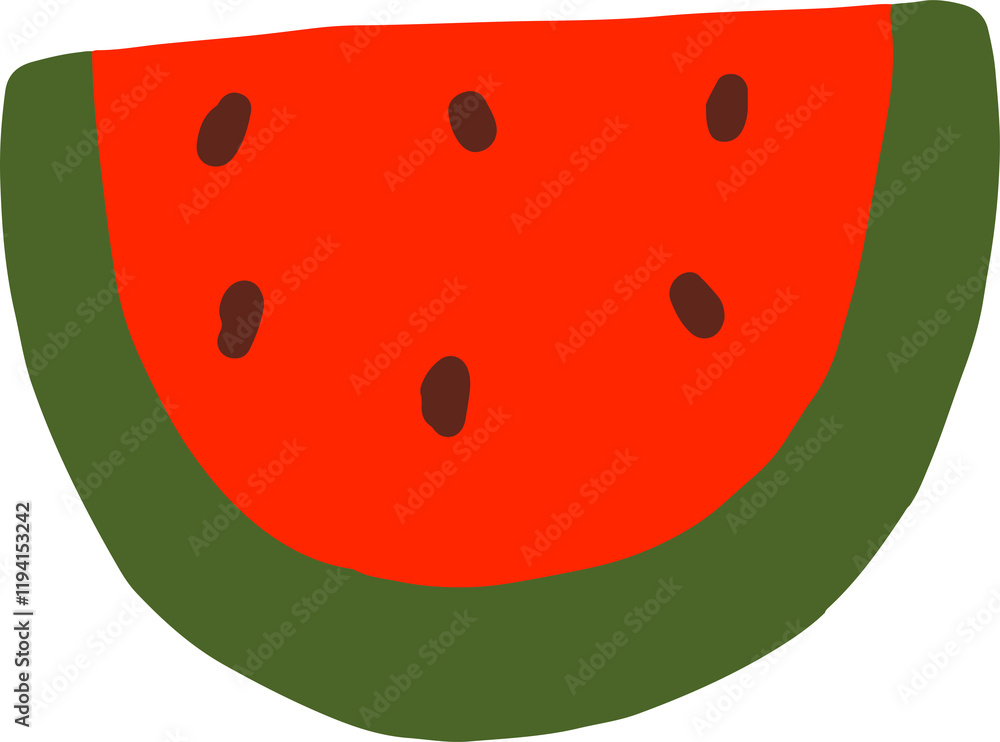 watermelon fruit cartoon design illustration watermelon fruit cartoon design illustration
