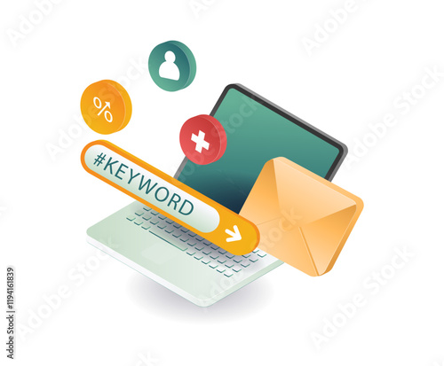 Digital marketing strategy with keywords