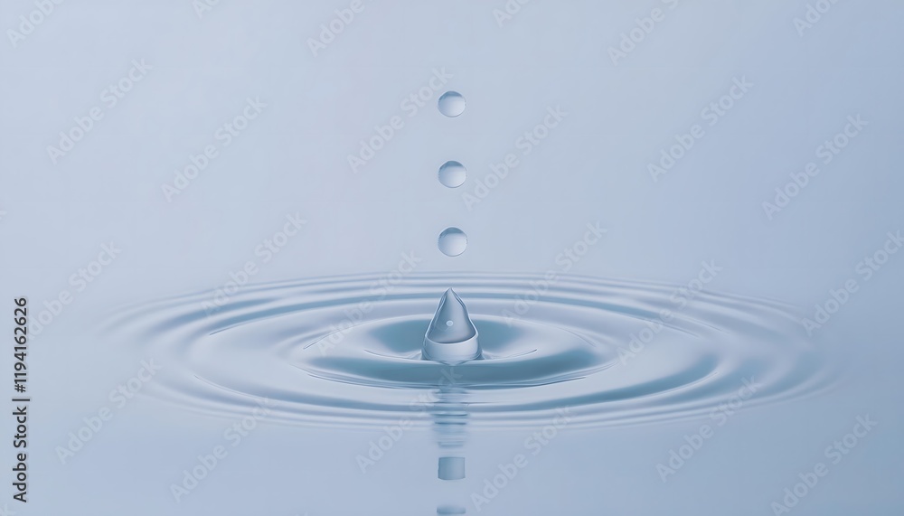 Goal of life, growth and, motivation concept: Water droplet creating ripples on a calm pond, small actions grow impact. Goal of life, growth and, motivation concept: Water droplet creating ripples on a calm pond, small actions grow impact.