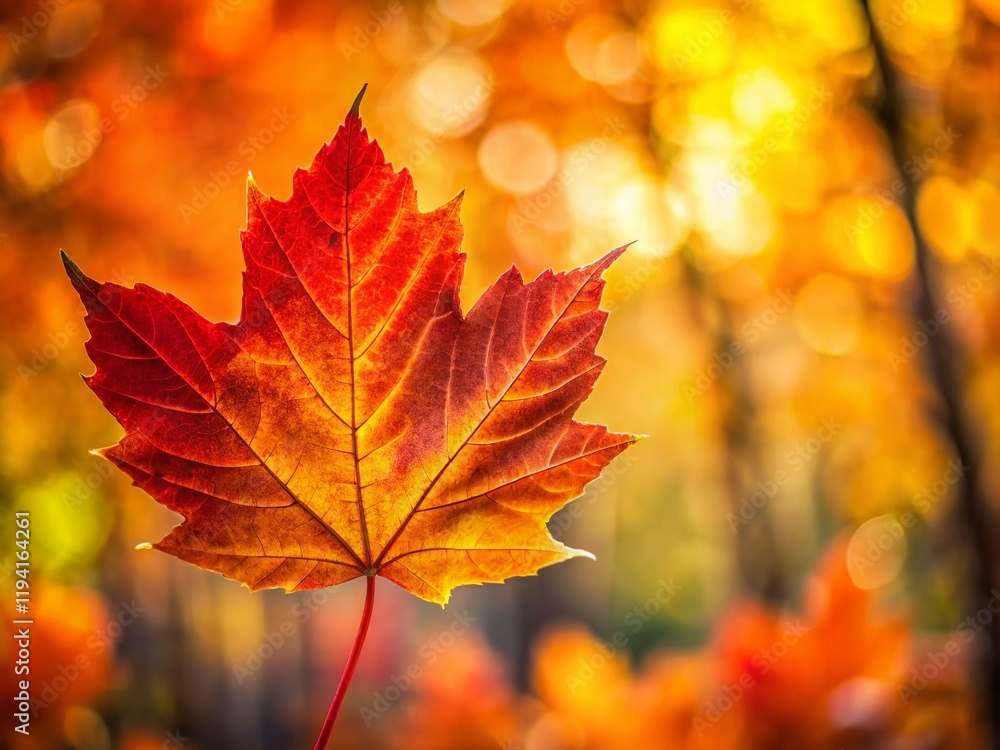 Autumn Leaf Wallpaper: Vibrant Fall Foliage on Left, Copy Space for Text Autumn Leaf Wallpaper: Vibrant Fall Foliage on Left, Copy Space for Text