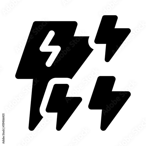 Lighting glyph icon
