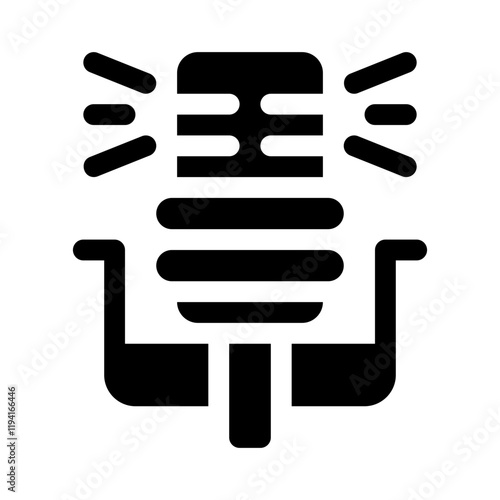 Microphone glyph icon