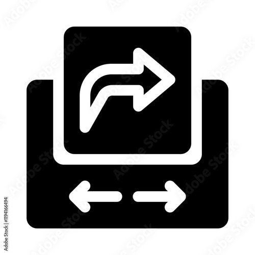 Share glyph icon