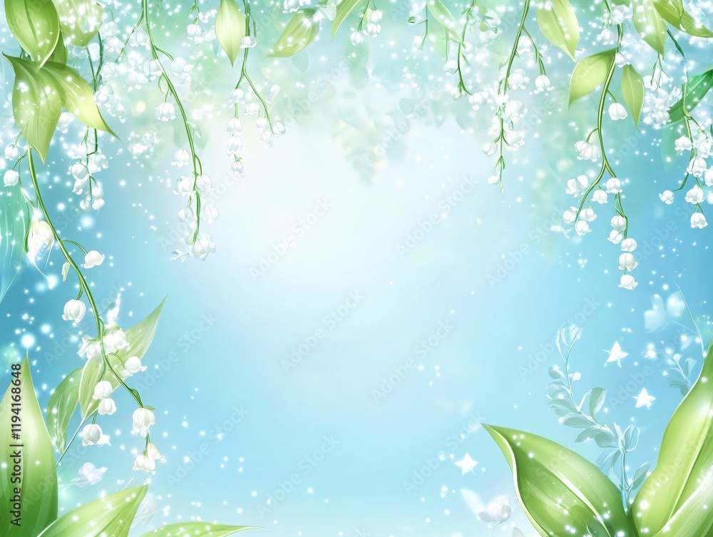Lily of the Valley Spring Floral Background Soft Pastel Colors Lily of the Valley Spring Floral Background Soft Pastel Colors