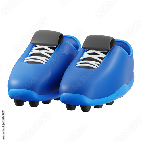 3d Football Boots icon. Perfect for sports and athletics related designs, like posters, banners, advertisements, and websites photo