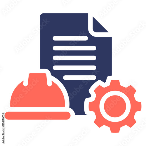 Project Management glyph color icon