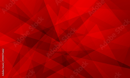 abstract red fractal geometric triangle polygon shape background
