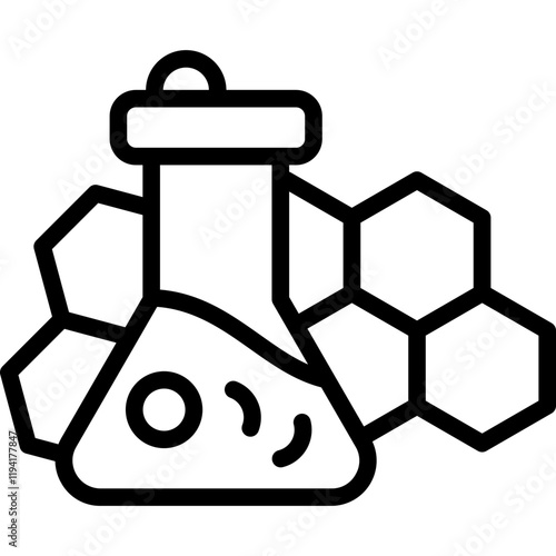 Chemical line icon