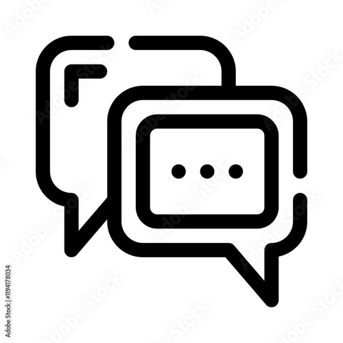 Chat Bubble line icon