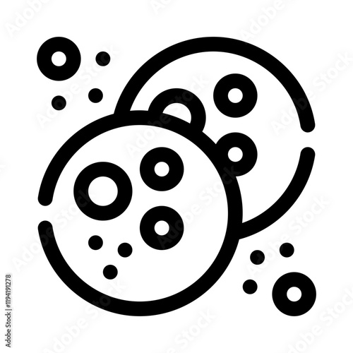 cookie line icon