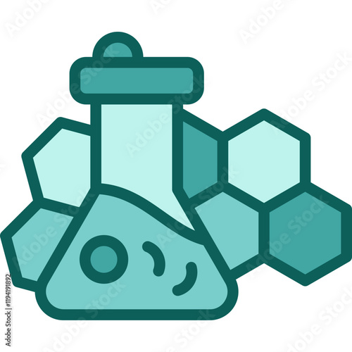 Chemical solid icon