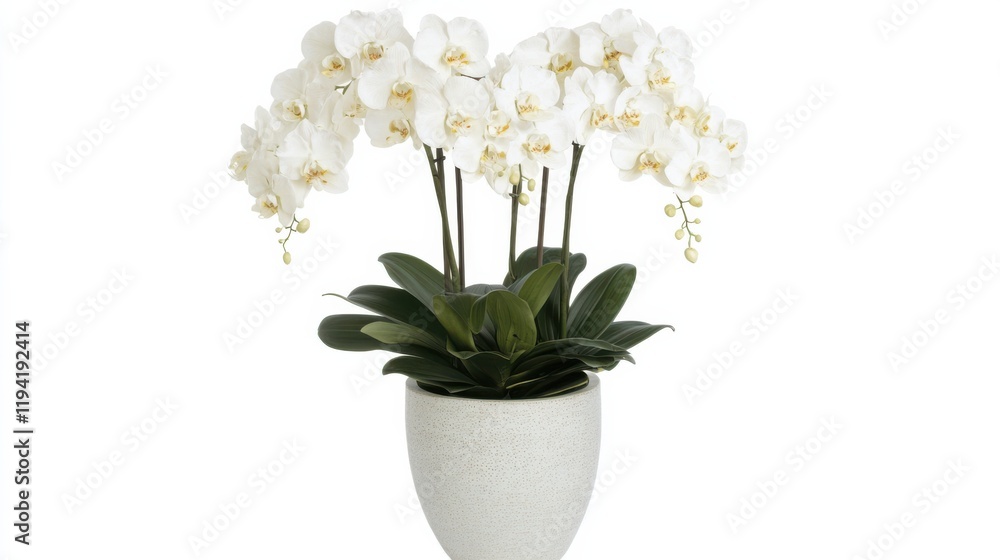 custom made wallpaper toronto digitalElegant White Orchid Arrangement in Contemporary Pot Designed for Home Decor and Interior Styles, Perfect for Weddings, Events, and Gifts, Adds Freshness to Any Space