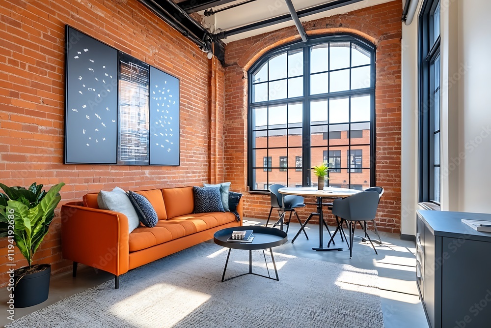 Modern Industrial Loft Living Room Design Modern Industrial Loft Living Room Design