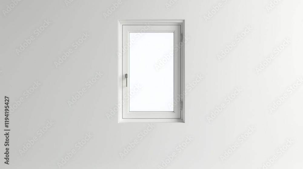 single open window against a plain wall single open window against a plain wall