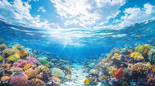 Wallpaper Mural Vibrant underwater coral reef exploration tropical paradise photography Torontodigital.ca