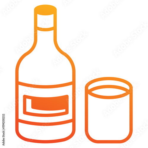 vodka icon element for design