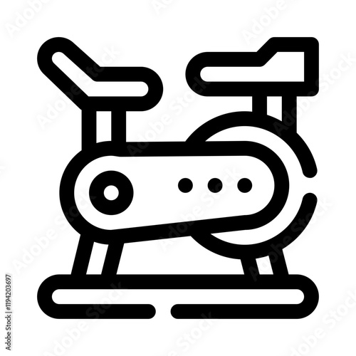 Exercise Bike line icon