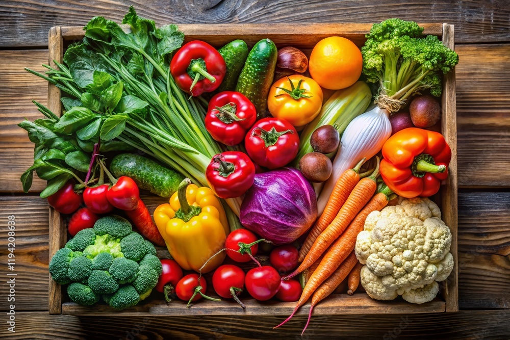 Fresh Vegetables in Compostable Box: Sustainable Healthy Eating Fresh Vegetables in Compostable Box: Sustainable Healthy Eating