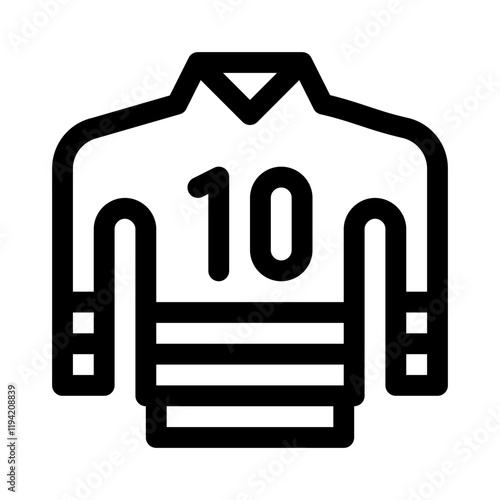 Photography hockey jersey line icon
