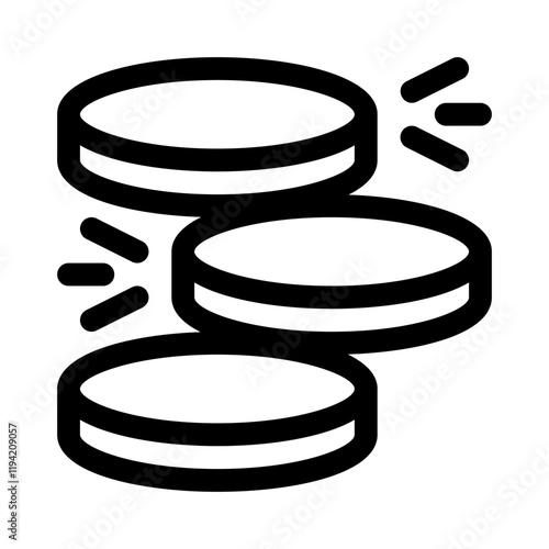 hockey puck line icon