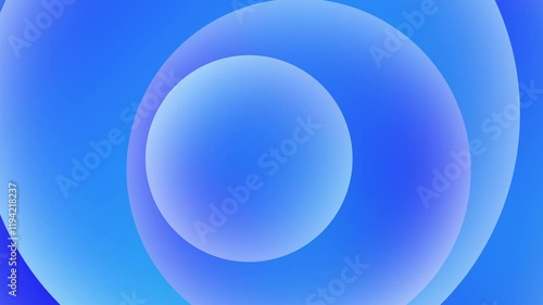 Blue circles overlap creating depth and a gradient effect. Ideal for web design backgrounds, digital art projects, or abstract graphic concepts.