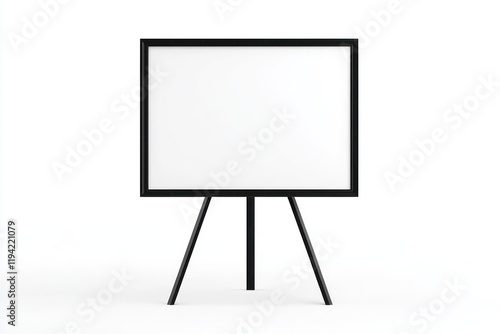 Modern billboard design with a black frame on a clean white backdrop for templates.