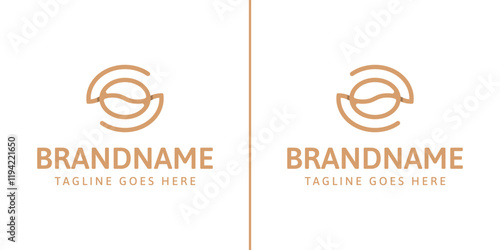 Letter S and Z Coffee Logo Set, merges typography with subtle coffee imagery, offering a professional yet inviting feel